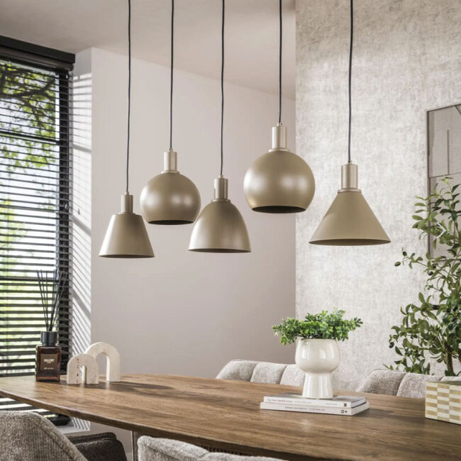HELDR! Hanglamp Adani 5L - Beige