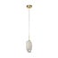 Searchlight Hanglamp Rocky 1L - Goud/Rookglas