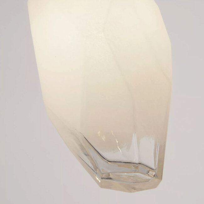 Searchlight Hanglamp Rocky 1L - Goud/Rookglas