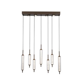 Searchlight Hanglamp Cattail 11L - Latte/Helder