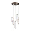 Searchlight Hanglamp Cattail 8L Rond - Latte/Helder