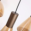 Searchlight Hanglamp Cannes 6L - Latte/Amber