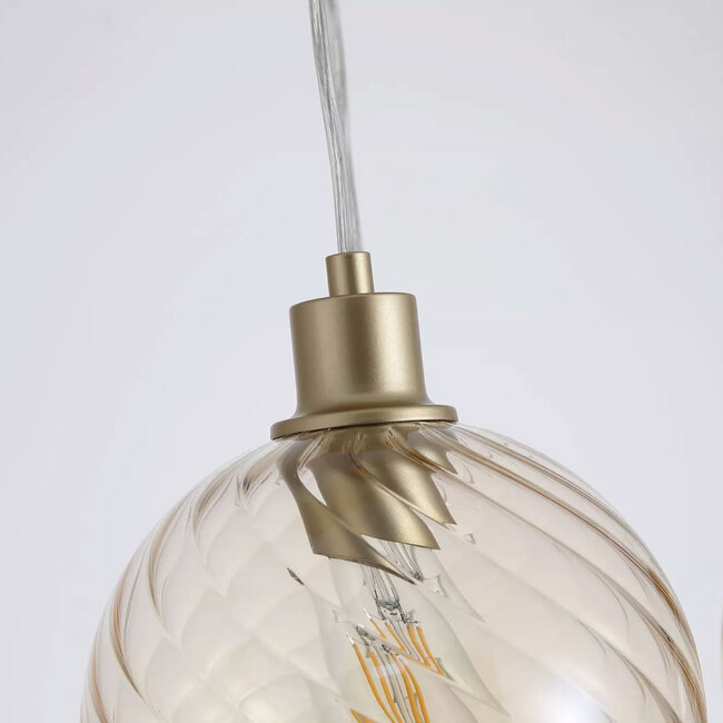 Searchlight Hanglamp Radiance 6L - Goud/Champagne