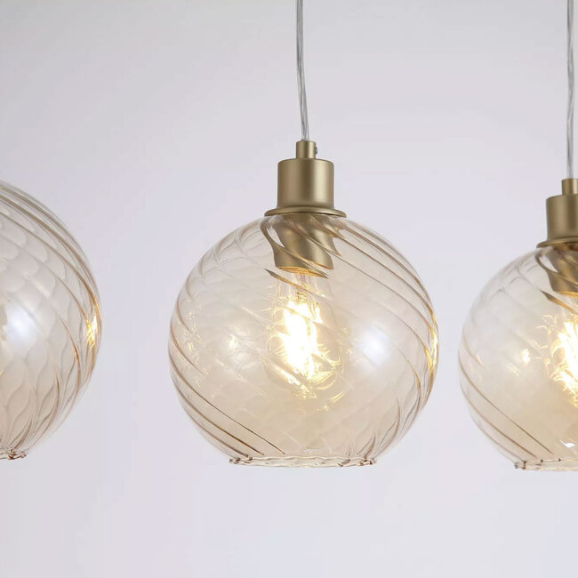 Searchlight Hanglamp Radiance 4L - Goud/Champagne