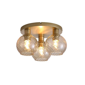 Searchlight Plafondlamp Radiance 3L - Goud/Champagne