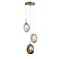 Searchlight Hanglamp Whirl 3L Rond - Goud/Multicolor