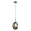 Searchlight Hanglamp Whirl 1L - Goud/Rookglas