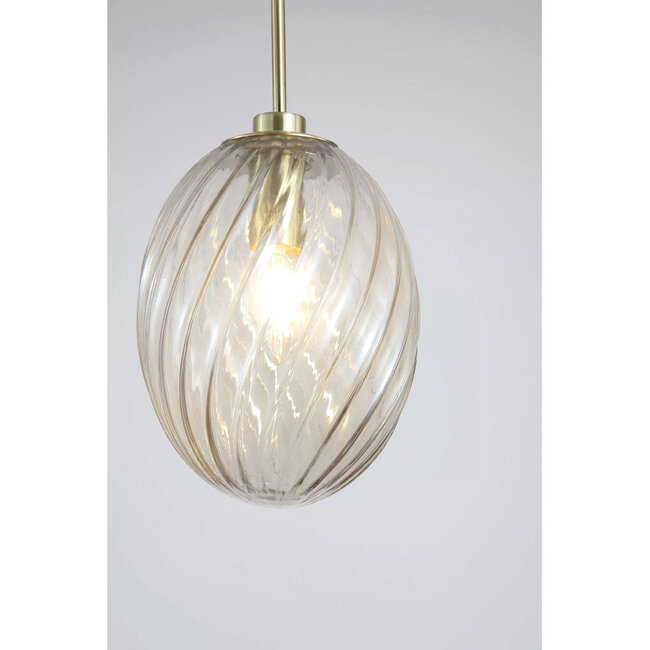 Searchlight Hanglamp Whirl 1L - Goud/Champagne