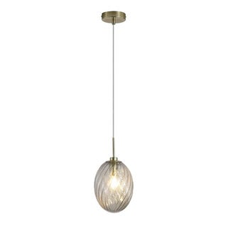 Searchlight Hanglamp Whirl 1L - Goud/Champagne