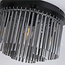 Searchlight Plafondlamp Swizzle - Zwart/Rookglas