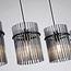 Searchlight Hanglamp Swizzle 4L - Zwart/Rookglas