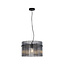 Searchlight Hanglamp Swizzle 1L XL - Zwart/Rookglas