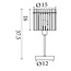 Searchlight Tafellamp Swizzle - Zwart/Rookglas