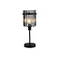 Searchlight Tafellamp Swizzle - Zwart/Rookglas