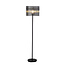 Searchlight Vloerlamp Swizzle - Zwart/Rookglas