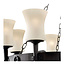 Searchlight Hanglamp Cartwheel 8L - Zwart/Wit