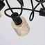 Searchlight Plafondlamp Knot 5L - Zwart/Amber