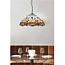 Searchlight Hanglamp Dragonfly - Brons/Glas in lood