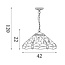Searchlight Hanglamp Dragonfly - Brons/Glas in lood