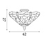 Searchlight Plafondlamp Dragonfly - Brons/Glas in lood