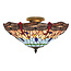 Searchlight Plafondlamp Dragonfly - Brons/Glas in lood