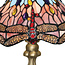 Searchlight Tafellamp Dragonfly - Brons/Glas in lood