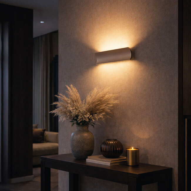 Artdelight Wandlamp Malibu 2L - Champagne