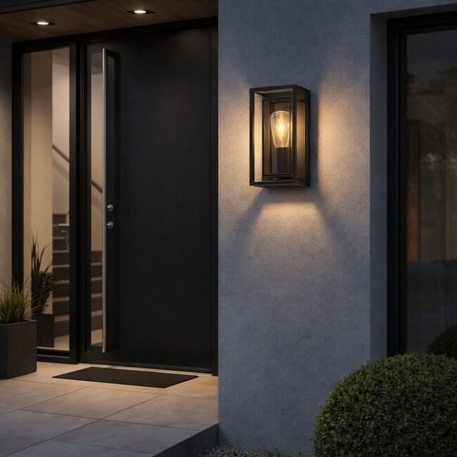 Artdelight Wandlamp Leeds 25 - Zwart