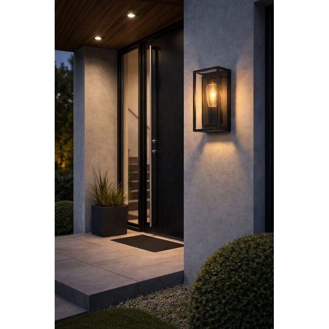 Artdelight Wandlamp Leeds 25 - Zwart