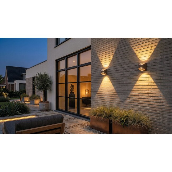 Artdelight Wandlamp London - Roestbruin