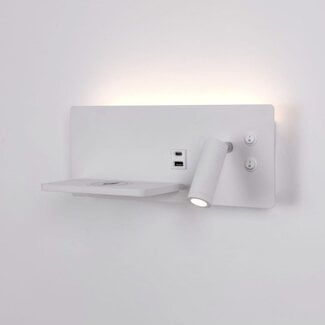 Artdelight Wandlamp Charge USB Rechts - Wit