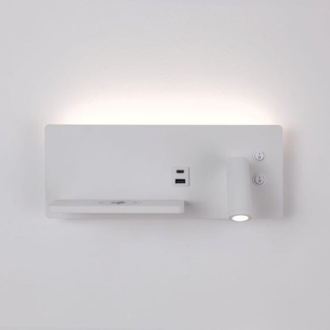 Artdelight Wandlamp Charge USB Rechts - Wit