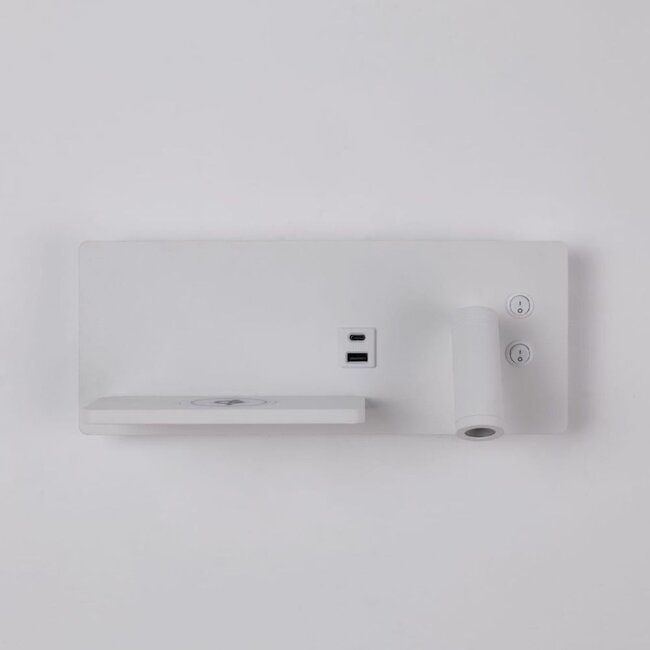 Artdelight Wandlamp Charge USB Rechts - Wit
