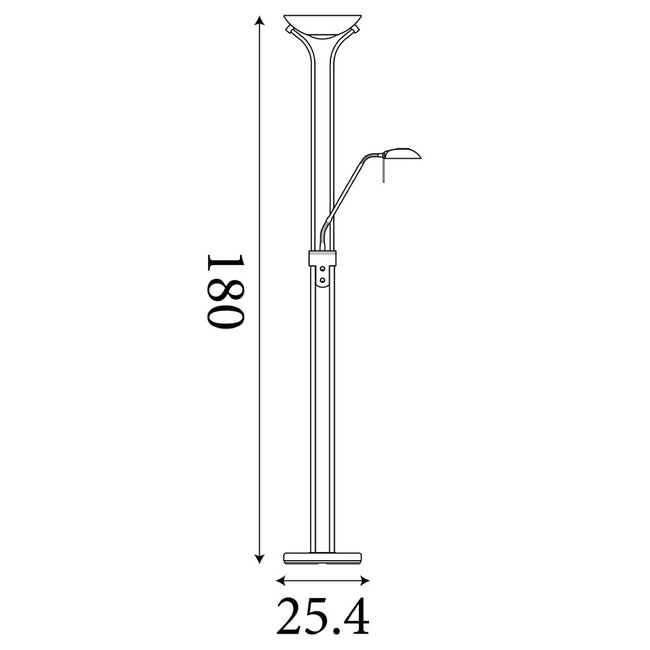 Searchlight Vloerlamp Mother & Child - Mat Staal