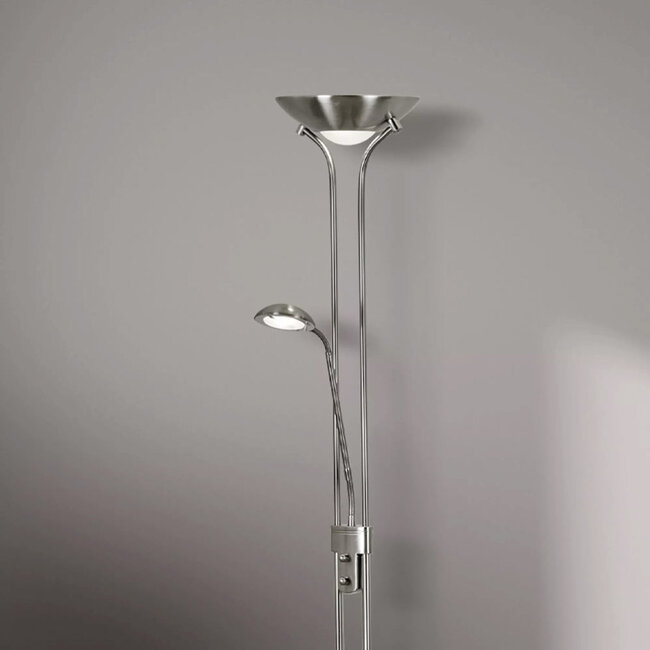 Searchlight Vloerlamp Mother & Child - Mat Staal