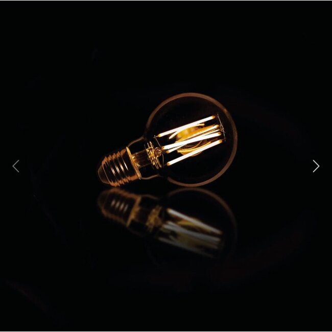 HELDR! E27 Led Filament Globe 70mm Amber 6W 2100K 450lm - Dimbaa