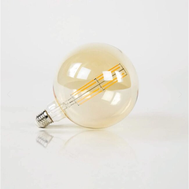 HELDR! E27 Led Filament Globe 150mm Amber 12W 2100K 800lm - Dimbaar