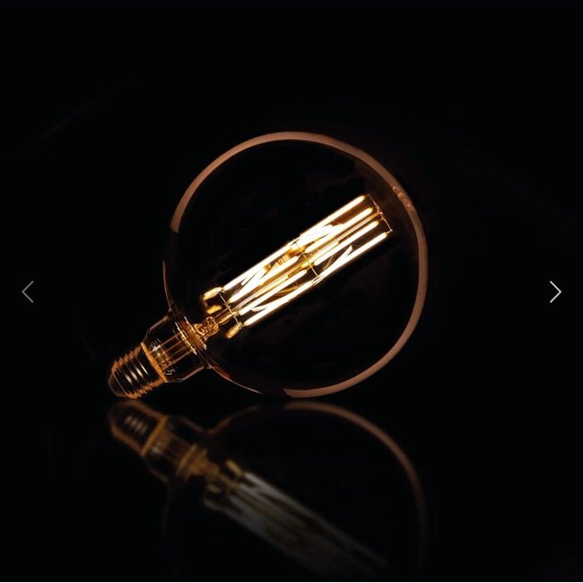 HELDR! E27 Led Filament Globe 150mm Amber 12W 2100K 800lm - Dimbaar