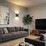 Artdelight Wandlamp Diaz L - Donker Antiek Brons