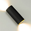 Artdelight Wandlamp Roulo 2 - Zwart/Goud