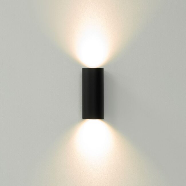 Artdelight Wandlamp Roulo 2 - Zwart/Goud
