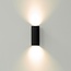 Artdelight Wandlamp Roulo 2 - Zwart/Goud