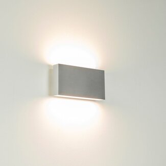 Artdelight Wandlamp Box 2L - Aluminium