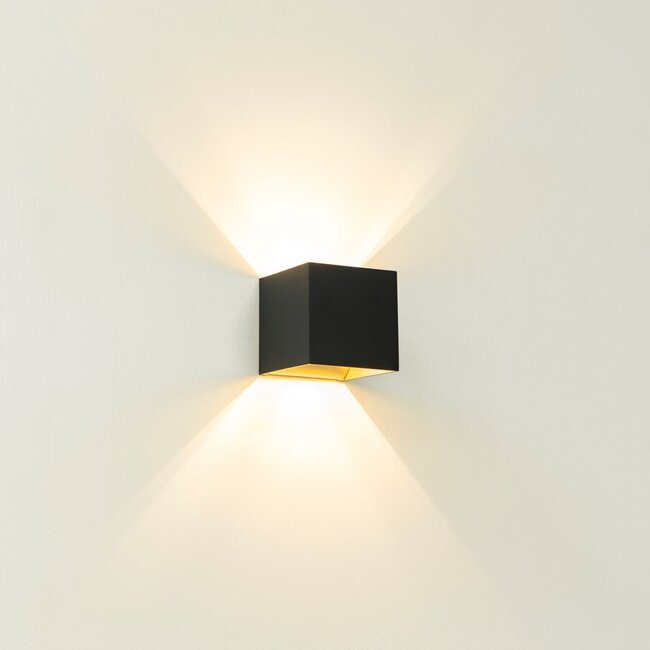 Artdelight Wandlamp Gymm - Zwart/Goud