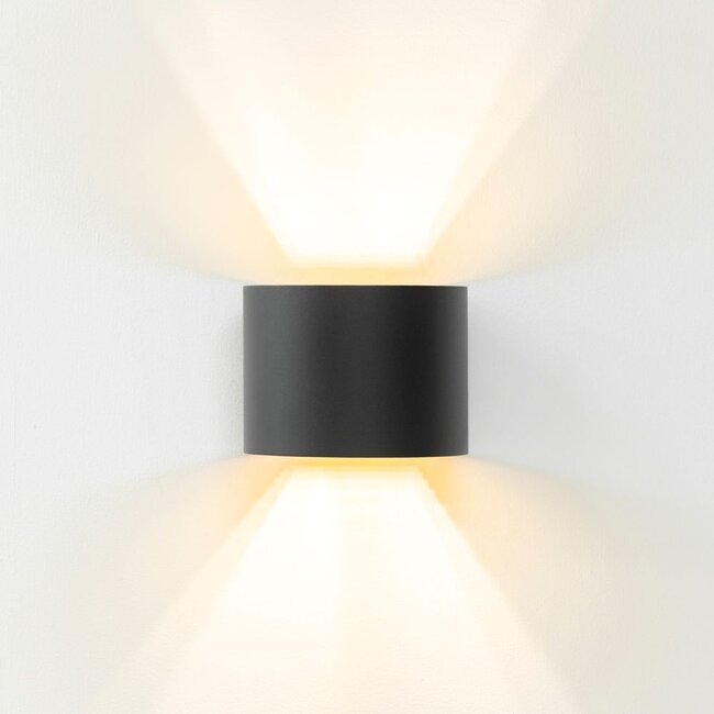 Artdelight Wandlamp Gyro - Zwart/Goud