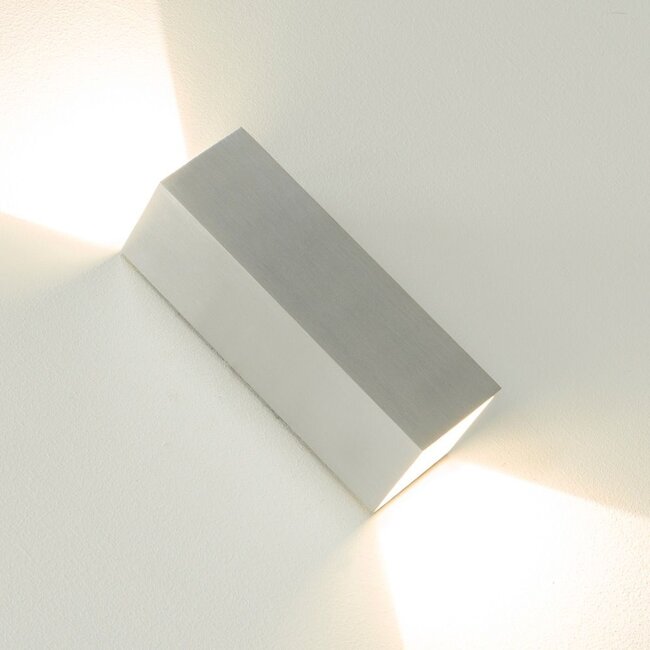 Artdelight Wandlamp Vegas 150 - Aluminium