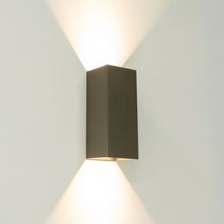 Artdelight Wandlamp Dante 2 XL - Gun Metal