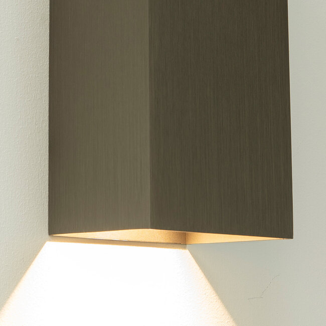 Artdelight Wandlamp Dante 2 XL - Gun Metal