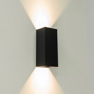 Artdelight Wandlamp Dante 2 XL - Zwart