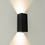 Artdelight Wandlamp Dante 2 XL - Zwart